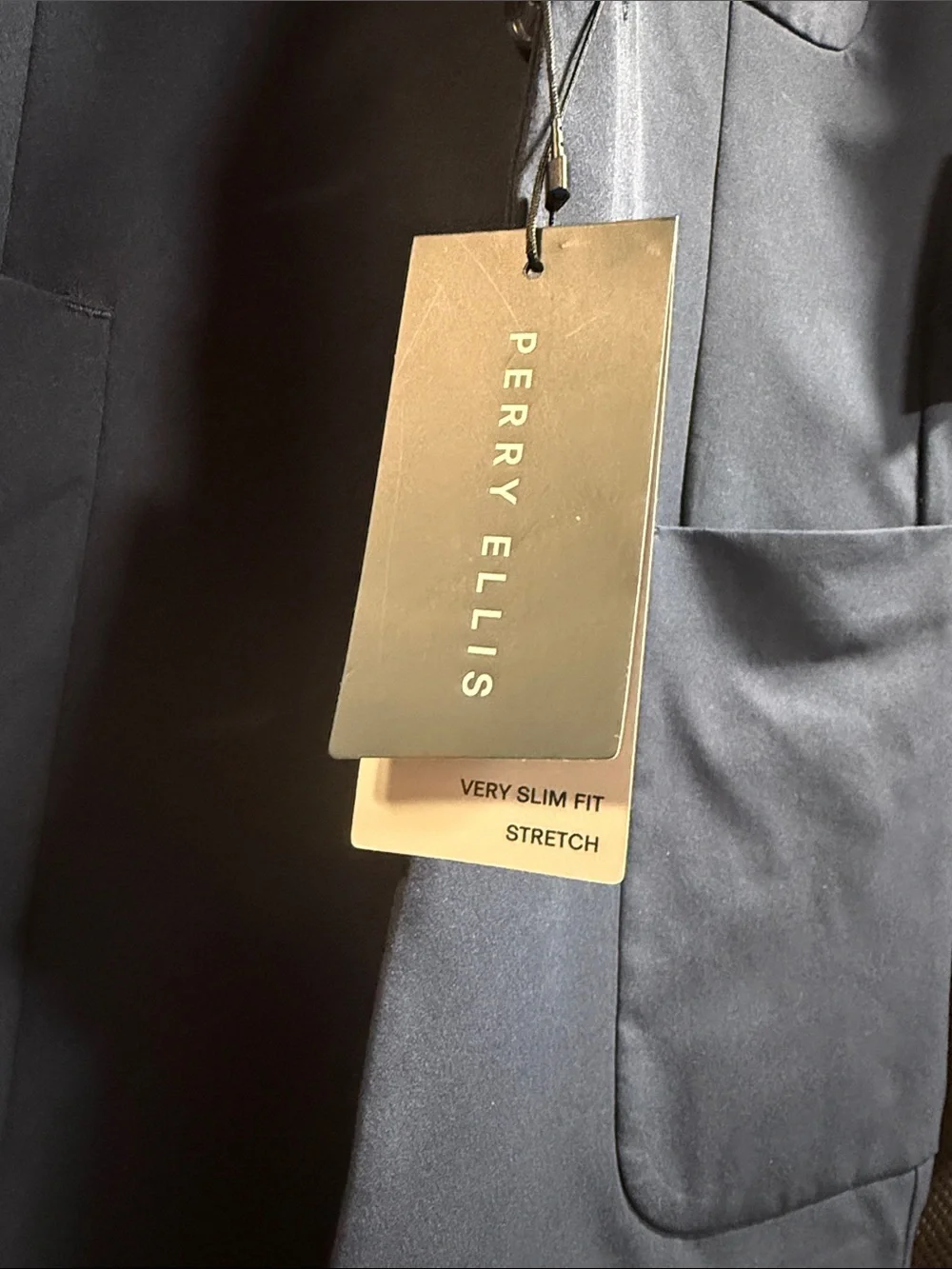 Perry Ellis Men's Dark Navy Single-Breasted Sport Coat